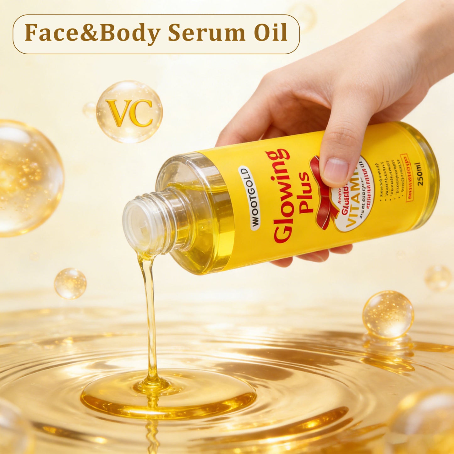 Vitamin C & Glutathione Brightening Face & Body Oil – Dark Spot & Glow Serum Oil