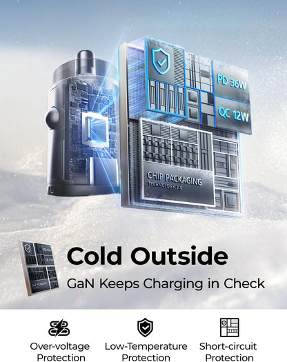 1 Pcs USB Type C Charger for Xiaomi Samsung Huawei iPhone Power 100W/200W QC3.0 PD Mini Car Charger 12-24V Lighter Fast Charging Car