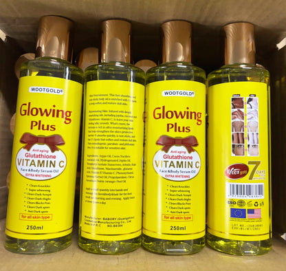 Vitamin C & Glutathione Brightening Face & Body Oil – Dark Spot & Glow Serum Oil