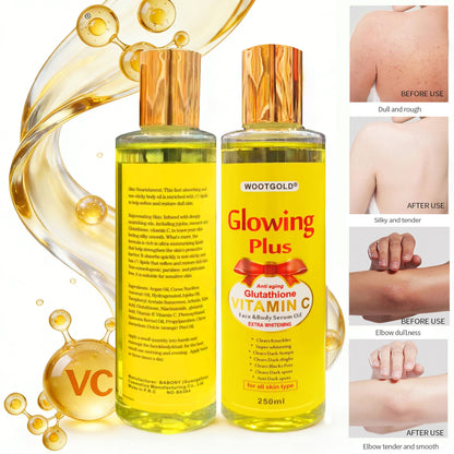 Vitamin C & Glutathione Brightening Face & Body Oil – Dark Spot & Glow Serum Oil