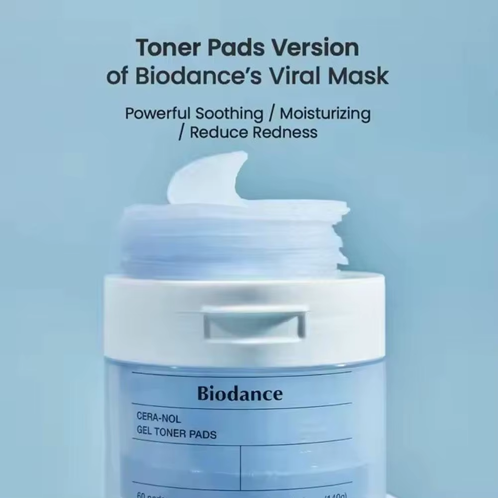 Korean Biodance Skin Care Kit - Collagen Gel Toner Pads, Bio-Collagen Real Deep Mask, Nourishing, Moisturizing, Calming, Tighten