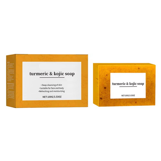 1 Pcs Turmeric Kojic Acid Glow Soap Dark Spot Acne Removal Even Skin Tone Smooth Skin Deep Cleansing Oil Control Face Skin Care